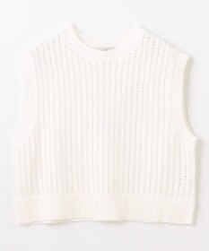 ANY L パターンメッシュニットベスト