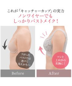 BRADELIS New York 【BRADELIS NewYork peace】ハートのキャッチャーカップで格上げフィットブラ23 ノンワイヤーでラクなのにしっかり美胸シルエット