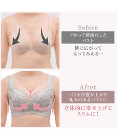 BRADELIS New York 【BRADELIS NewYork peace】ハートのキャッチャーカップで格上げフィットブラ23 ノンワイヤーでラクなのにしっかり美胸シルエット