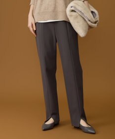 自由区 L 【17号サイズまで展開・SHIHOさん着用】ジョーゼットニット パンツ