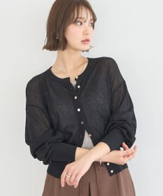 earth music&ecology ボタンアソートクルーネックカーディガン