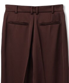 BEIGE， CASSITER / リネンブレンド サテンクロップドパンツ