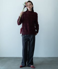 自由区 【カトリエムブーケ】Pantalon large ワイドストレートパンツ