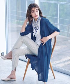 Tiaclasse 【吸水速乾・UVケア・洗える】ランダムリブカットソーカーディガン