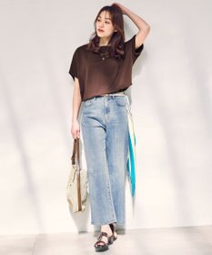 ANY 7daysデイリーワイドデニム ブリーチ