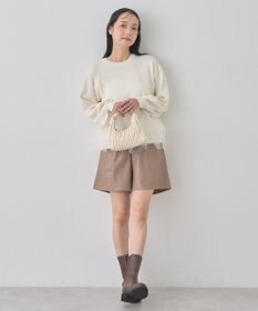 earth music&ecology チュールヘムニットプルオーバー