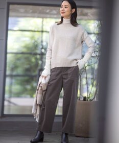 J.PRESS LADIES 【洗える・吸水速乾】AIRDUROY LIGHT コーデュロイ ベイカー パンツ