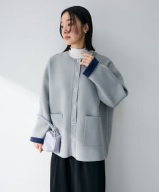 Green Parks リングドットニットコーディガン