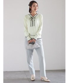 Te chichi 前後2WAYボウタイニットプルオーバー