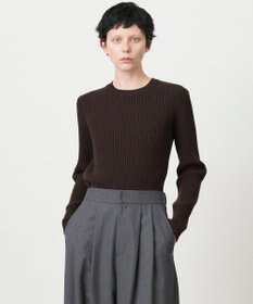 ATON NATURAL DYED WOOL | クルーネックリブセーター