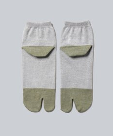 WHITE MAILS 【UNISEX】PAPER COLOR BLOCK TABI ANKLE ソックス