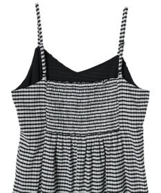 earth music&ecology チェックキャミワンピース