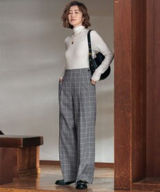 23区 S 【Oggi1月号/CLASSY.11月号掲載】スムージーコットン タートルネック ニット