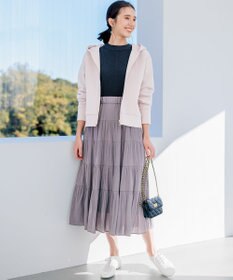 組曲 フード付きバックフリル パーカー