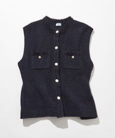 組曲 【WEB限定】ツィードニットベスト