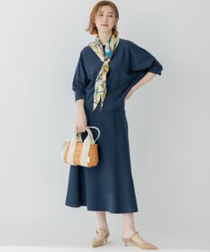 23区 【洗える】テンセルストレッチ ドルマン ニット