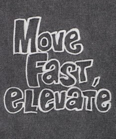 WEGO 刺繍ロゴバレルレッグパンツ