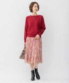 自由区 【速乾性・放湿性・防シワ性】サラサプリント タックスカート