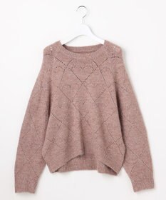 Feroux ハート柄ニット プルオーバー