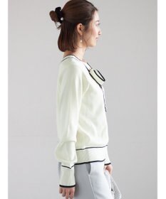 Te chichi 前後2WAYボウタイニットプルオーバー