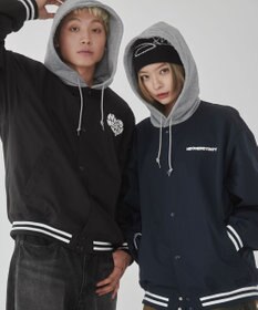 WEGO 【ユニセックス着用ITEM】グラフィックフードスタジャン