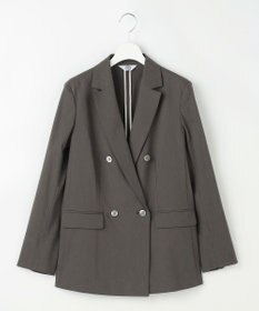 J.PRESS LADIES セルロースリネンストレッチ ダブル ジャケット