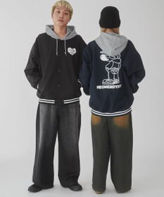 WEGO 【ユニセックス着用ITEM】グラフィックフードスタジャン