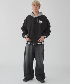 WEGO 【ユニセックス着用ITEM】グラフィックフードスタジャン