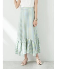 earth music&ecology イレヘムチェックスカート