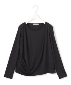 ICB L 【洗える】 PlaXフィラメントジャージー ドレープカットソー