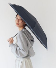 AURORA 【Ungrid（アングリッド）】裾ボーダープリント晴雨兼用傘（折りたたみ傘）