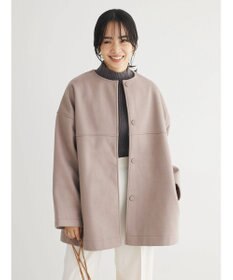 Green Parks 洗えるノーカラーショートコート