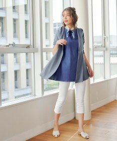 Tiaclasse 【洗える】デニムチュニックブラウス