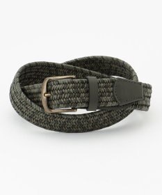 JOSEPH ABBOUD 【伸びる】ダブルメランジレザーメッシュ ベルト