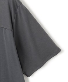 ICB L 【接触冷感・UVケア・洗える】シルケットスムースコンビ Tブラウスカットソー