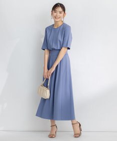 組曲 【接触冷感・洗える】美シルエットポンチ ワンピース