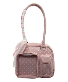 WEGO 【痛バ＆推し活グッズ】きらふわスイートドットぬい痛ボストンバッグ
