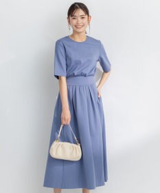 組曲 【接触冷感・洗える】美シルエットポンチ ワンピース