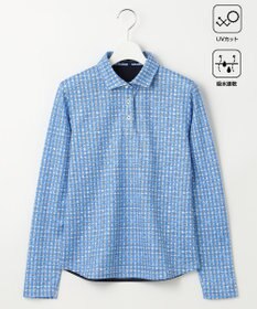 23区GOLF 【WOMEN】【UVケア/吸水速乾】ギンガムチェックロゴ 長袖シャツ