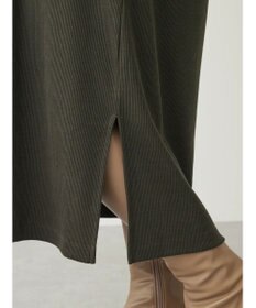 Green Parks リブカットＩラインワンピース