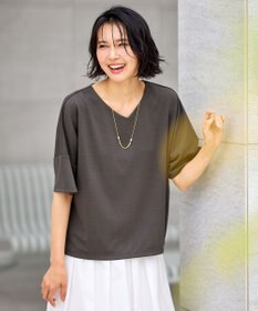 ANY ドライポンチVネックプルオーバー