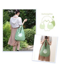 Mother garden しろたん エコバッグ 《買いすぎた》 お買い物バッグ