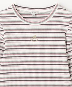 ANY KIDS 七分袖 テレコボーダー Tシャツ