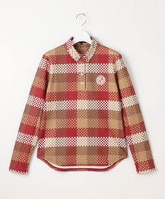 23区GOLF 【WOMEN】【吸水速乾・UVケア】 チェック柄プリント 長袖シャツ