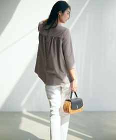 23区 【STORY7月号掲載】VIOLAdORO MIROスプリットラタン ショルダーバッグ