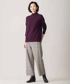 J.PRESS LADIES クラシカル グレンチェック セミワイド パンツ