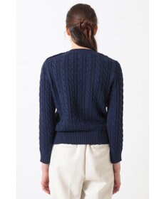 DAKS ミックスケーブル ニットプルオーバー（無撚コットン）