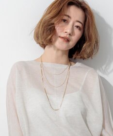 23区 【WEB&一部店舗限定】ミックスチェーン 3連 ネックレス