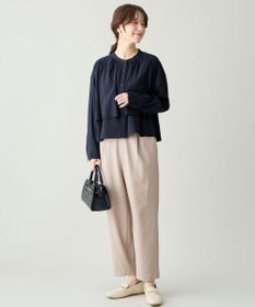 ANY ラッフルクロップドシャツ