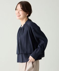 ANY ラッフルクロップドシャツ